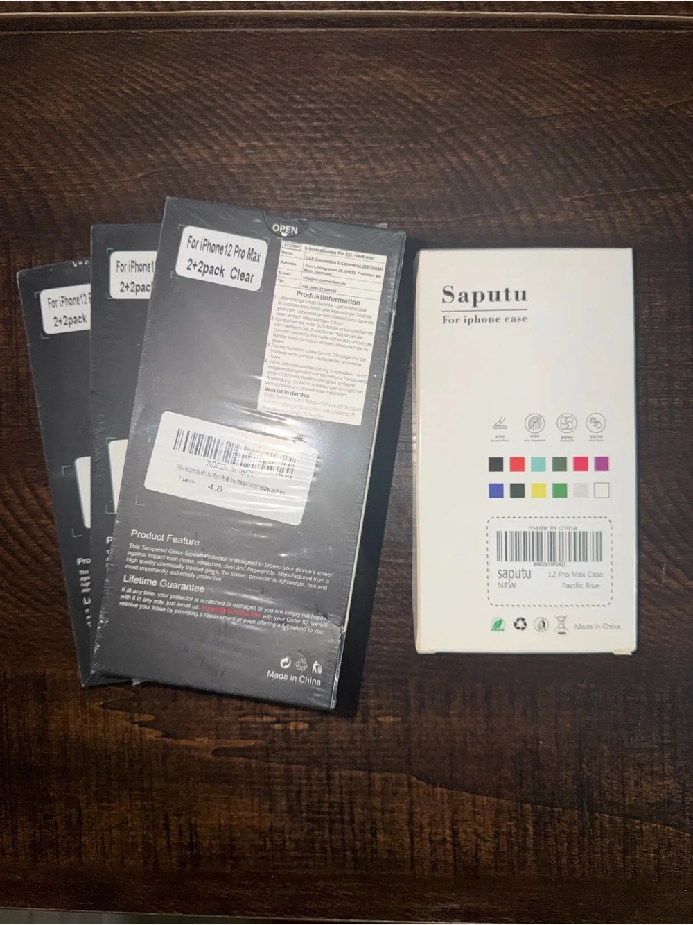 Glass Premium Screen Protector - Black and Red